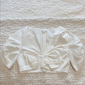 A.L.C. White Puff Sleeve Blouse